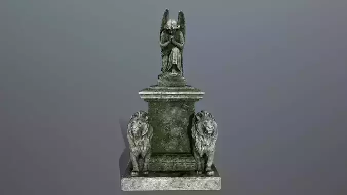 statue 4 stone Low-poly 3D model