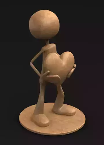 Character Love 3D model Free 3D print model