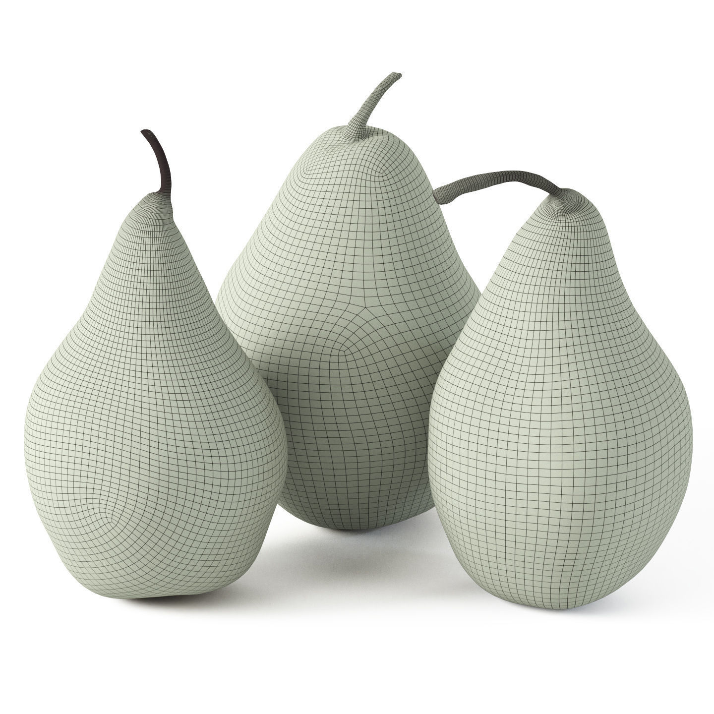 Pears 01 3D model_8