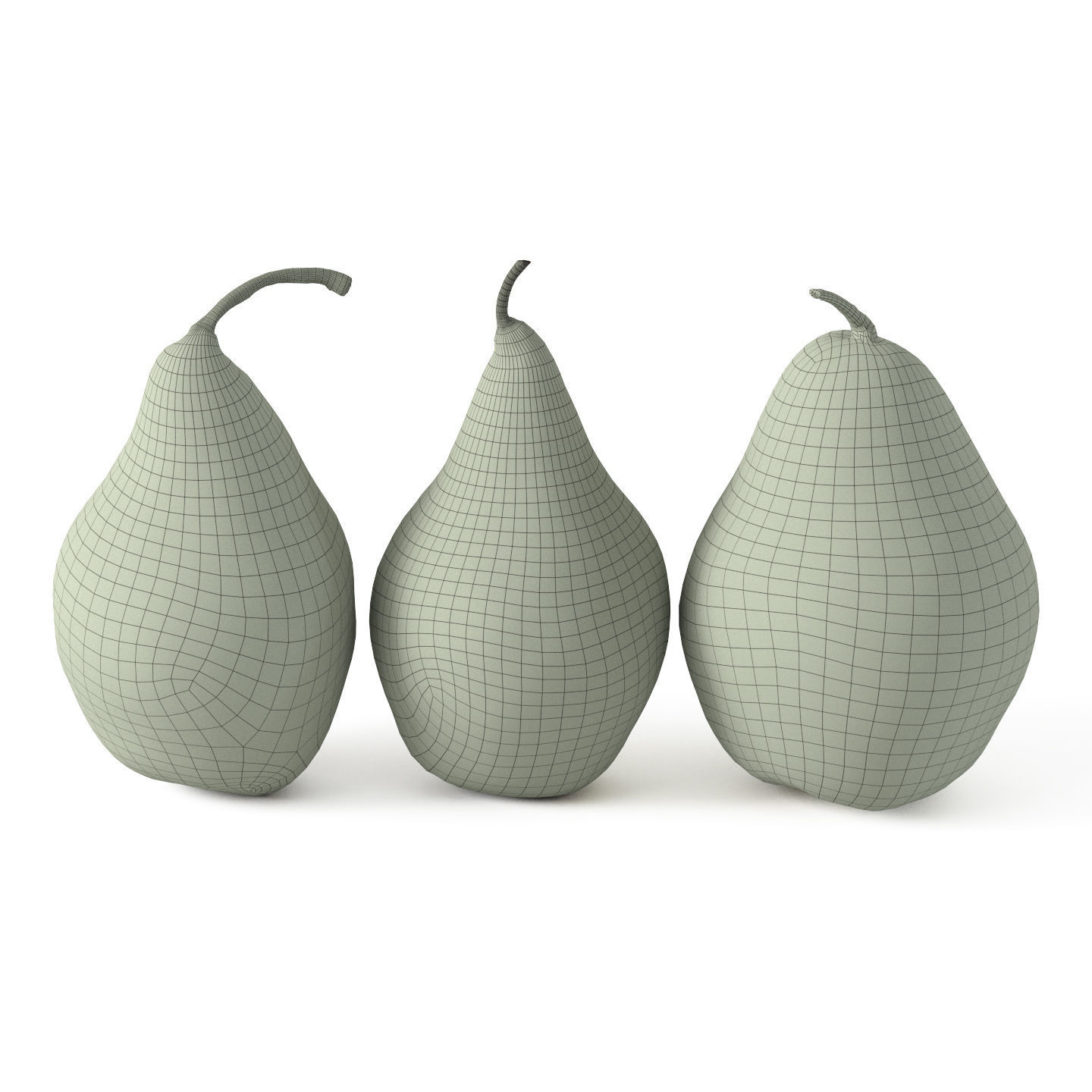 Pears 01 3D model_7