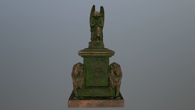 statue 4 Low-poly 3D model