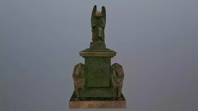 statue 4 Low-poly 3D model