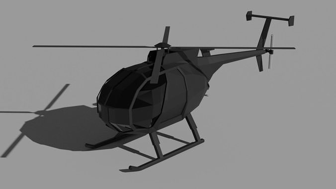 AH-6 Little Egg Low-poly 3D model