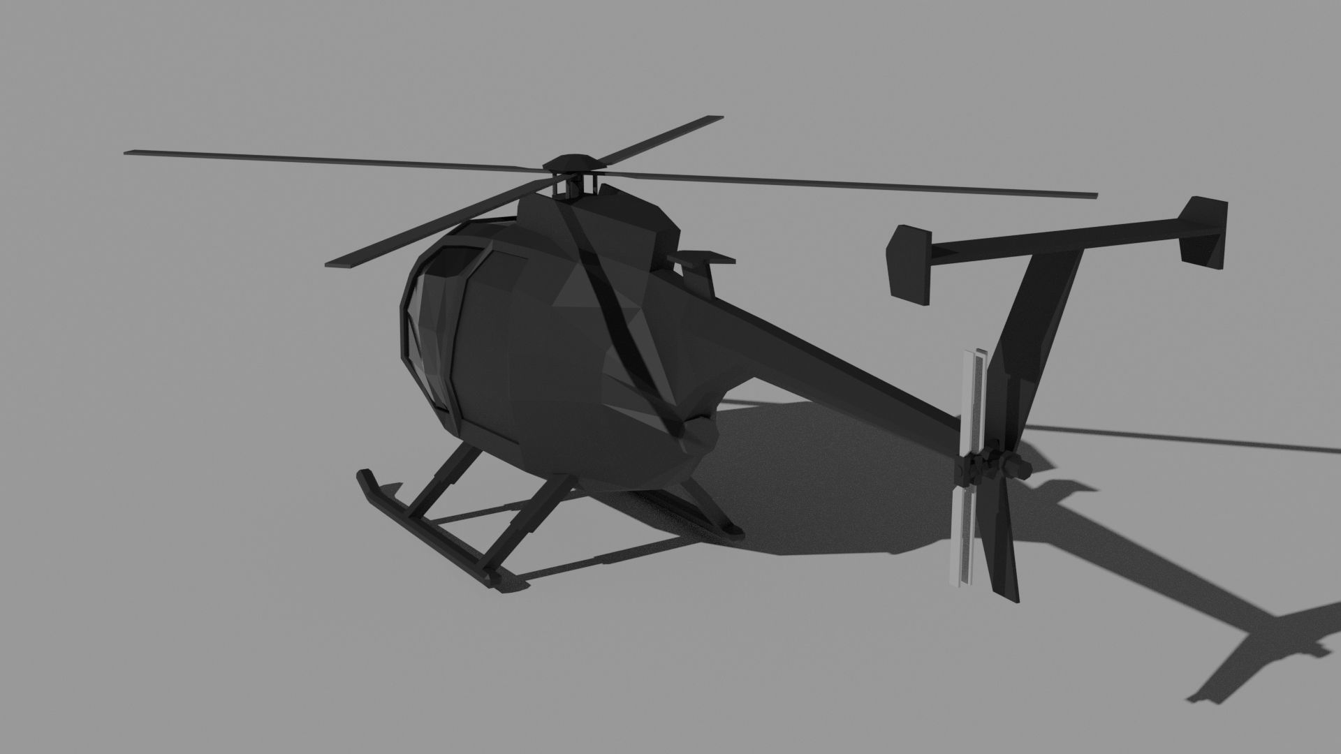 AH-6 Little Egg Low-poly 3D model_1