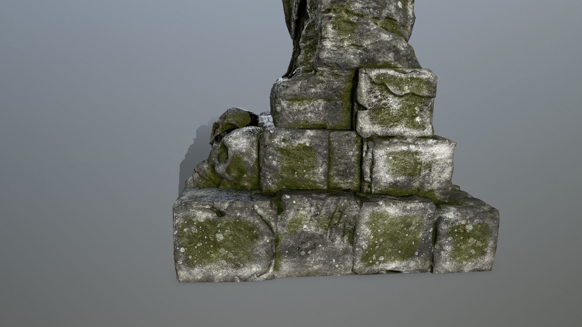 statue 5 Low-poly 3D model_11