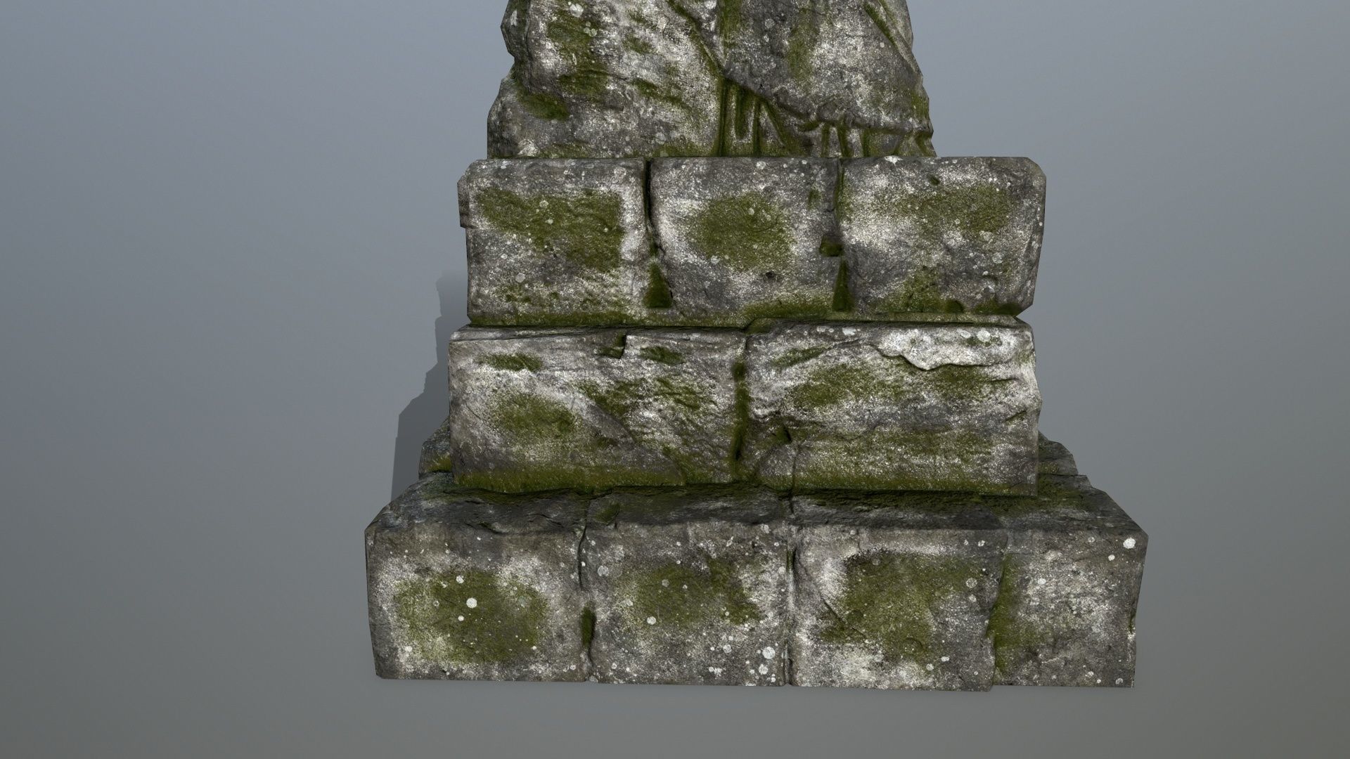 statue 5 Low-poly 3D model_14