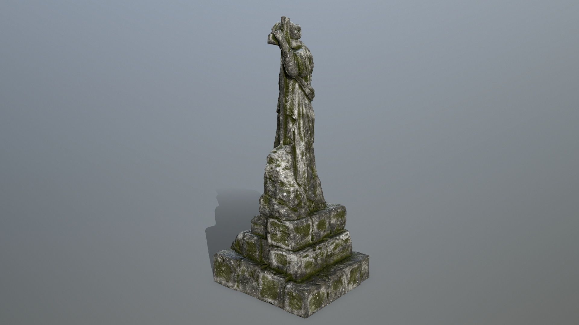 statue 5 Low-poly 3D model_6