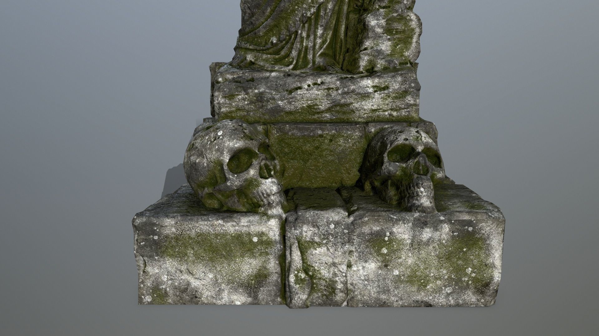 statue 5 Low-poly 3D model_9