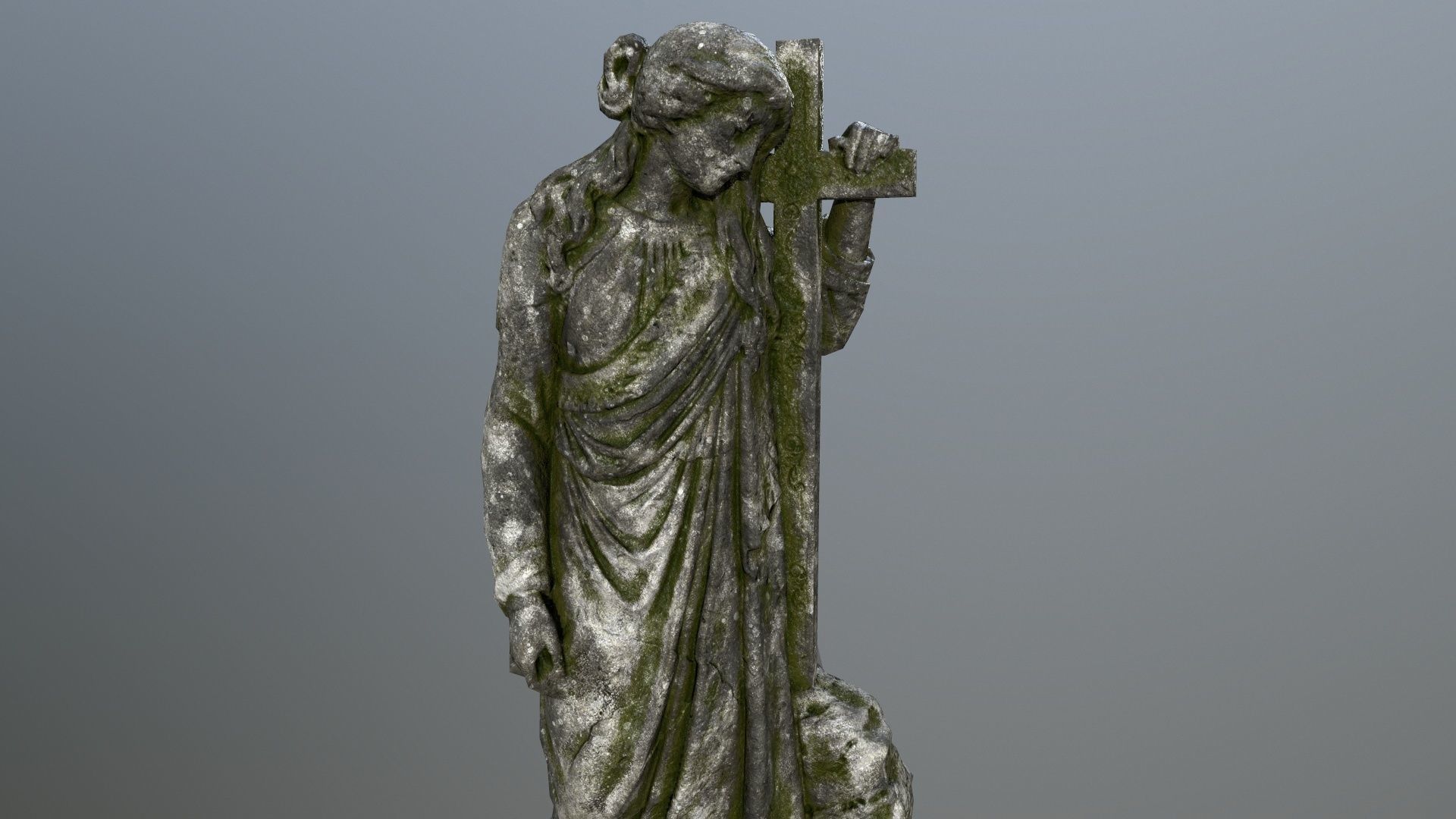 statue 5 Low-poly 3D model_13