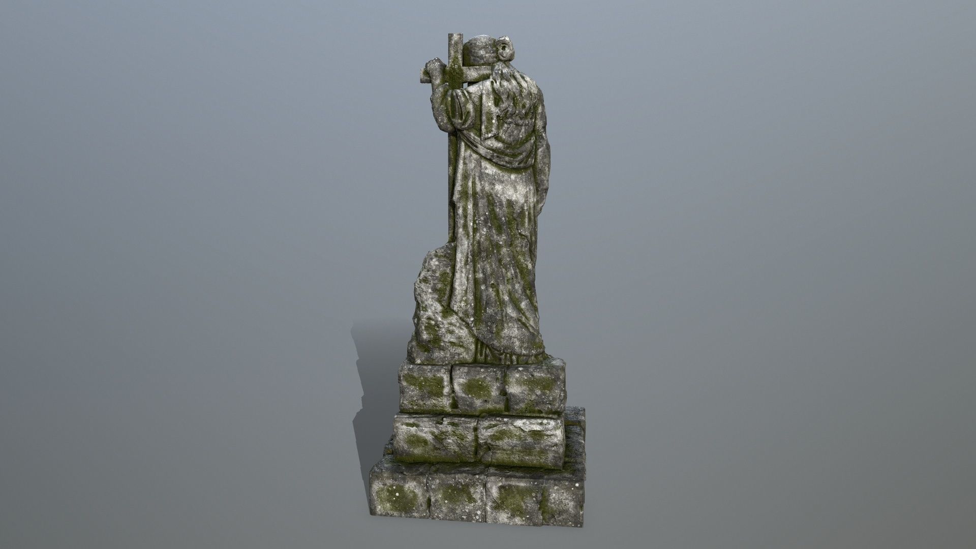 statue 5 Low-poly 3D model_5