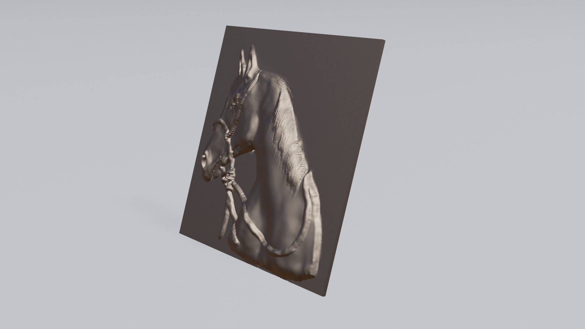 Horse portrait  3D print model_5