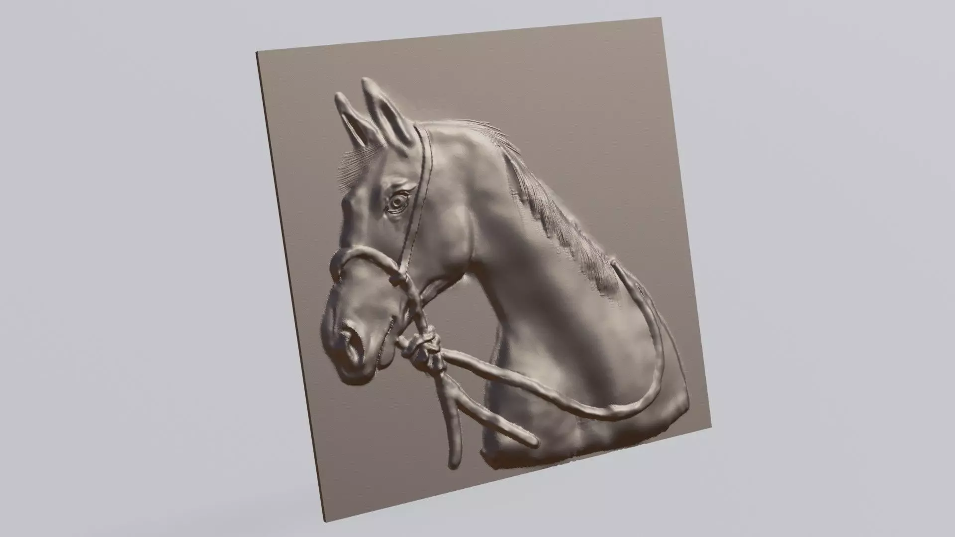 Horse portrait  3D print model_0