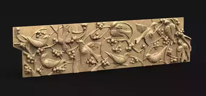 Decorative Panel Birds   3D model