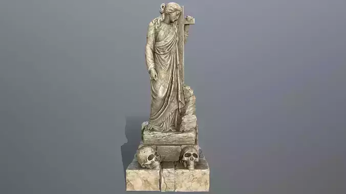 statue 5 aphrodite Low-poly 3D model
