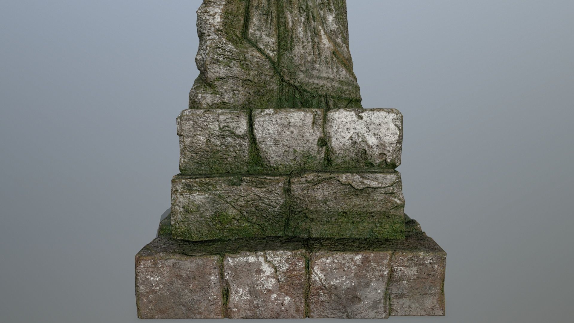 statue 5 Low-poly 3D model_10