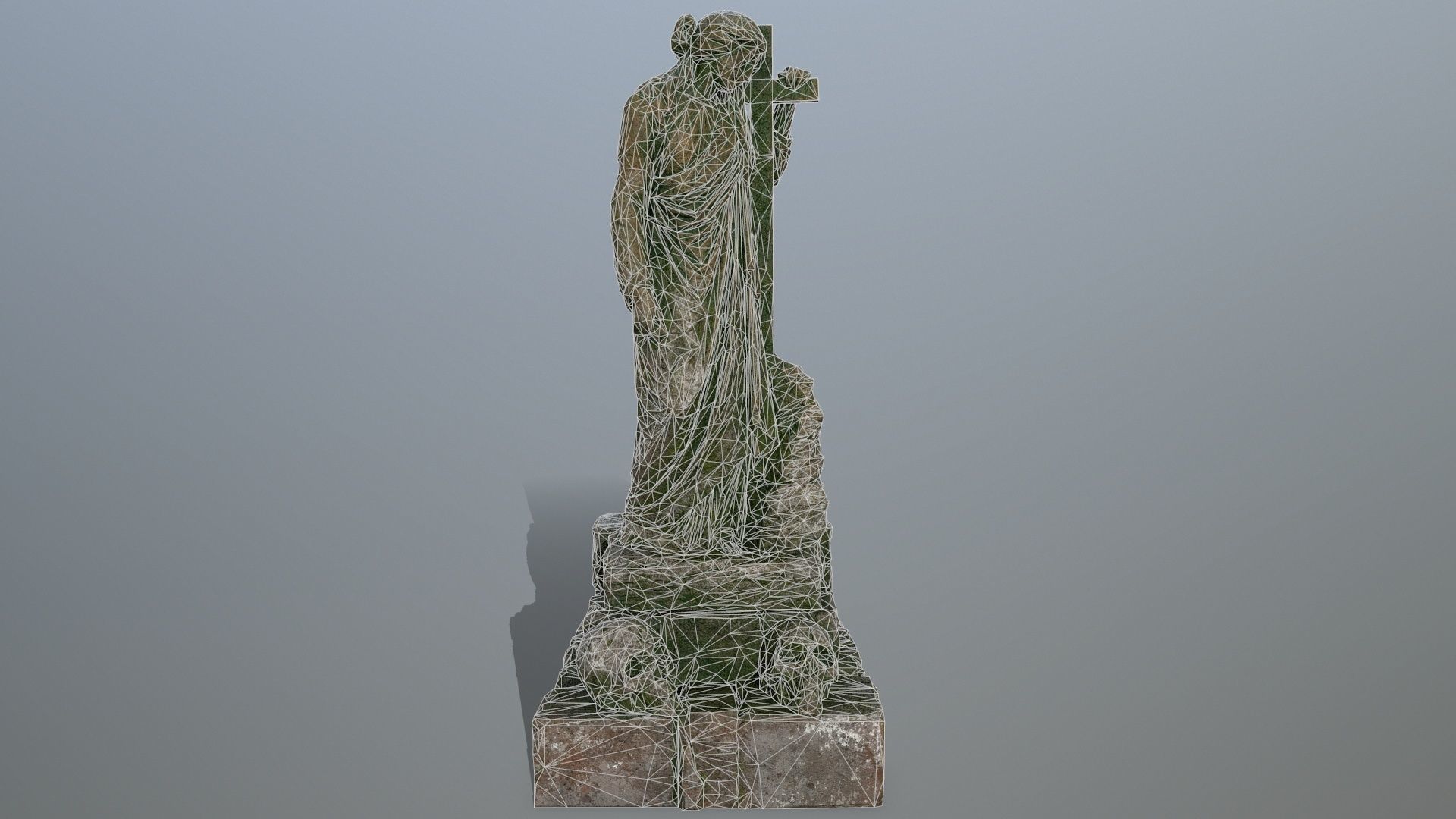 statue 5 Low-poly 3D model_14