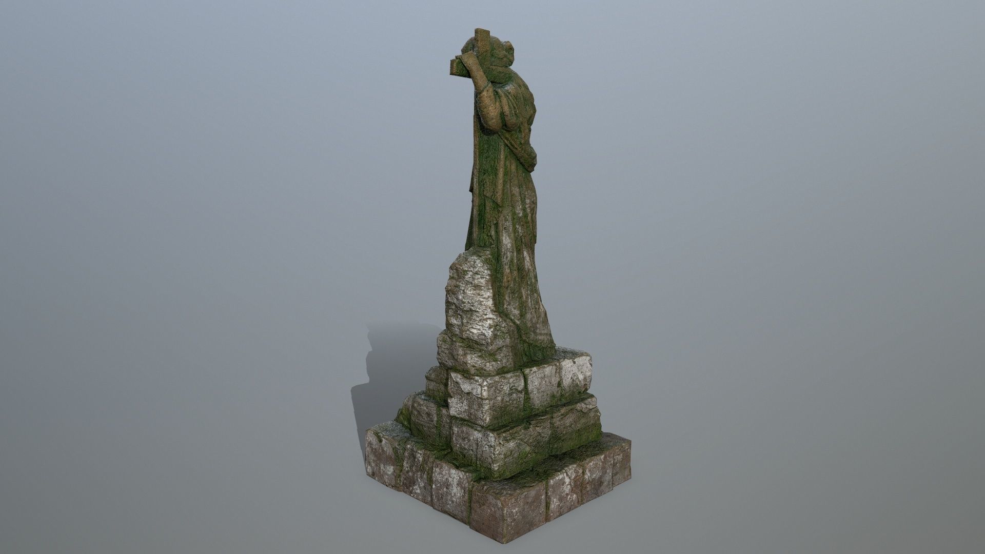 statue 5 Low-poly 3D model_5