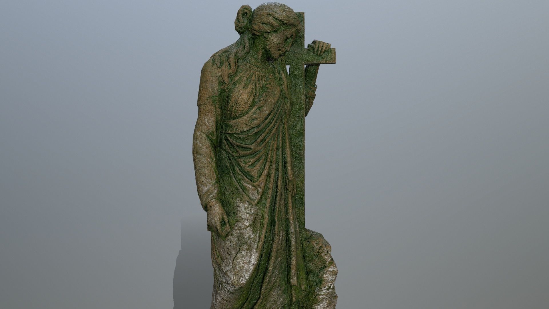 statue 5 Low-poly 3D model_13