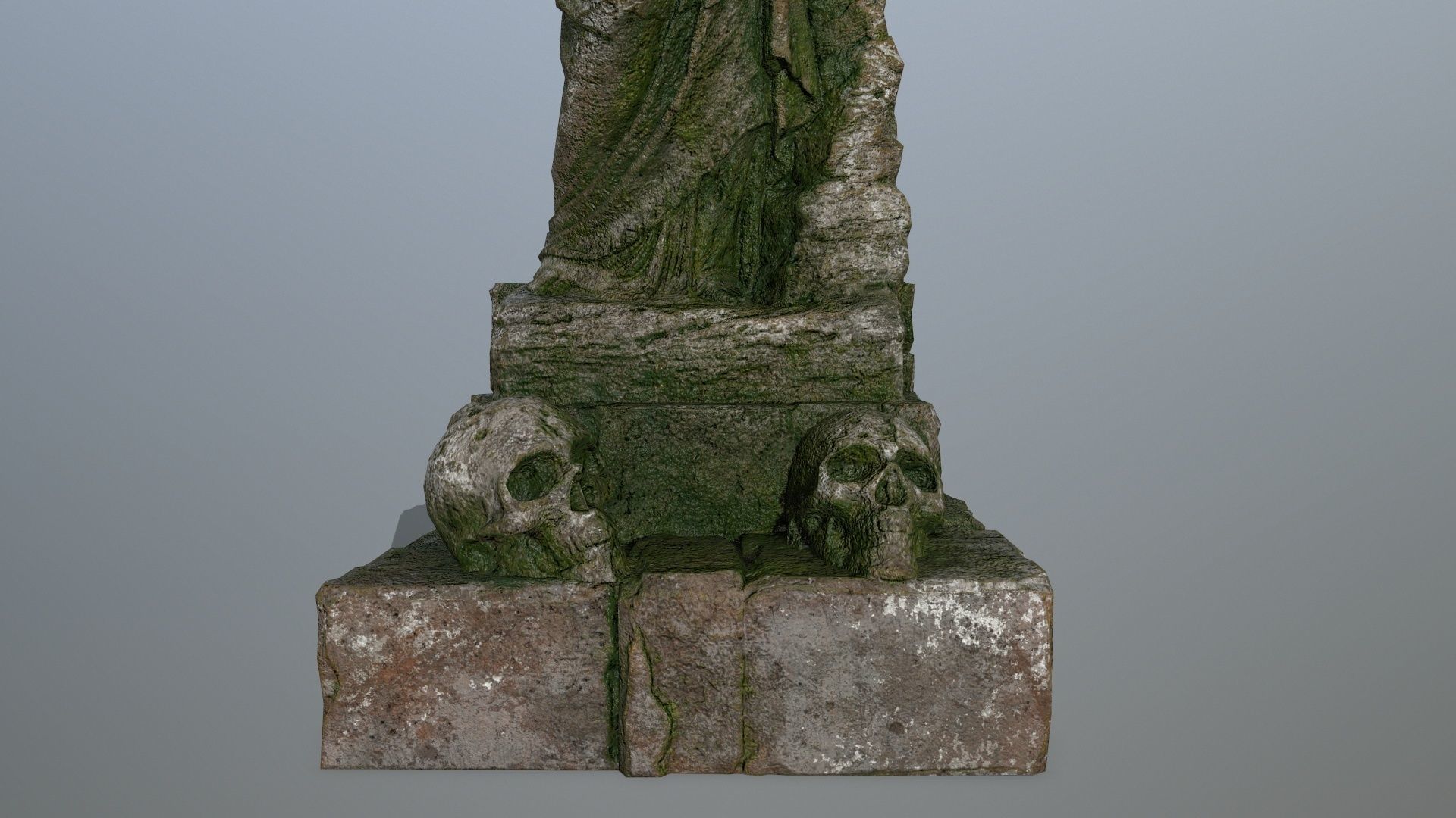 statue 5 Low-poly 3D model_8