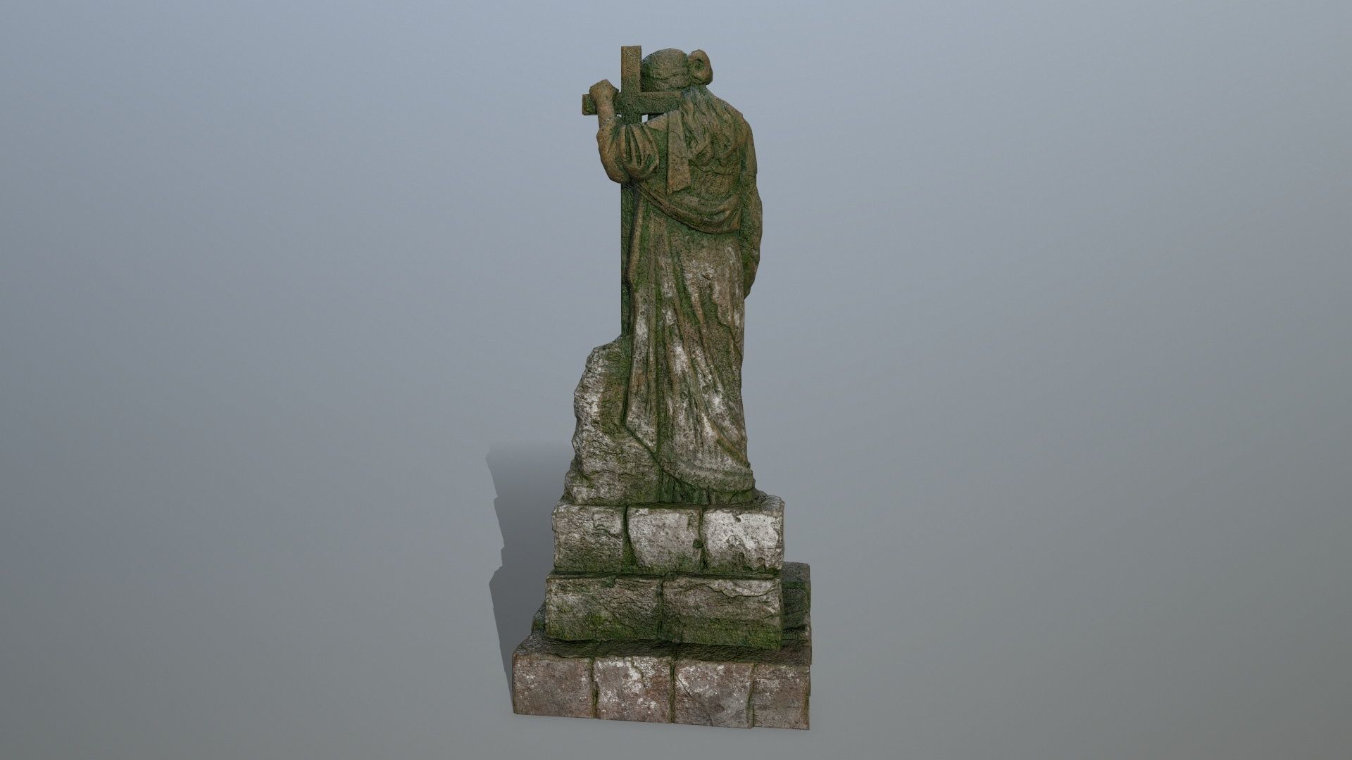 statue 5 Low-poly 3D model_4