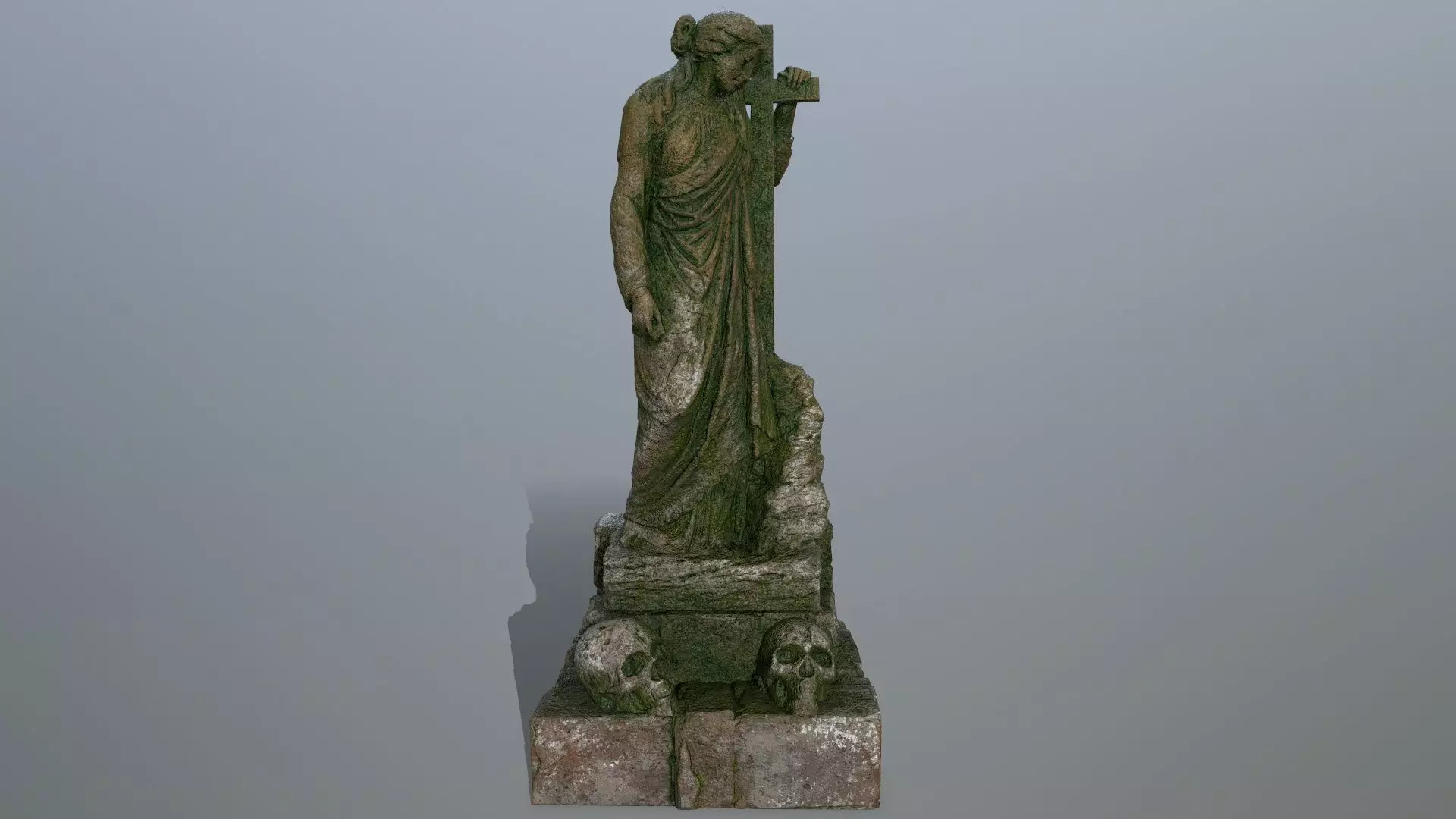 statue 5 Low-poly 3D model_0