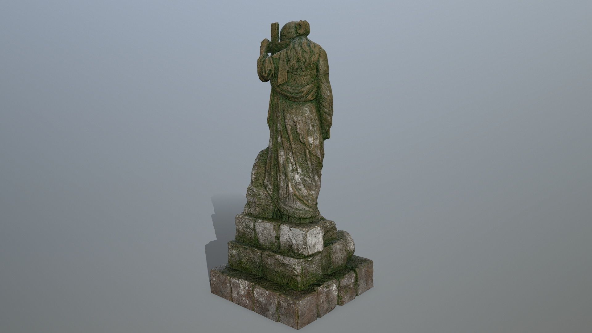 statue 5 Low-poly 3D model_3