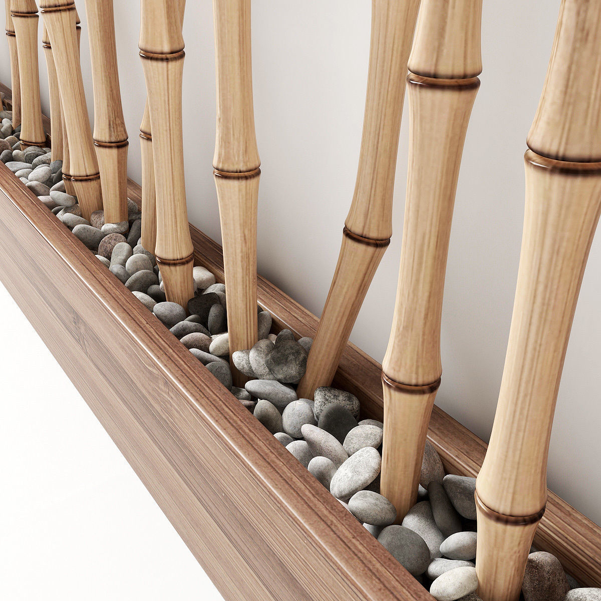Bamboo thin branch decor n1 3D model_3