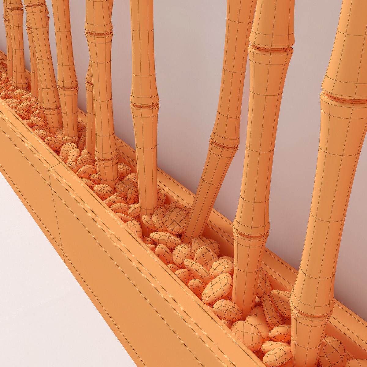Bamboo thin branch decor n1 3D model_12