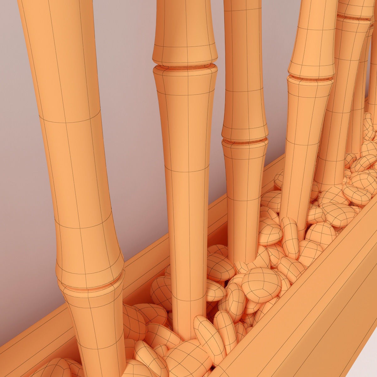 Bamboo thin branch decor n1 3D model_10