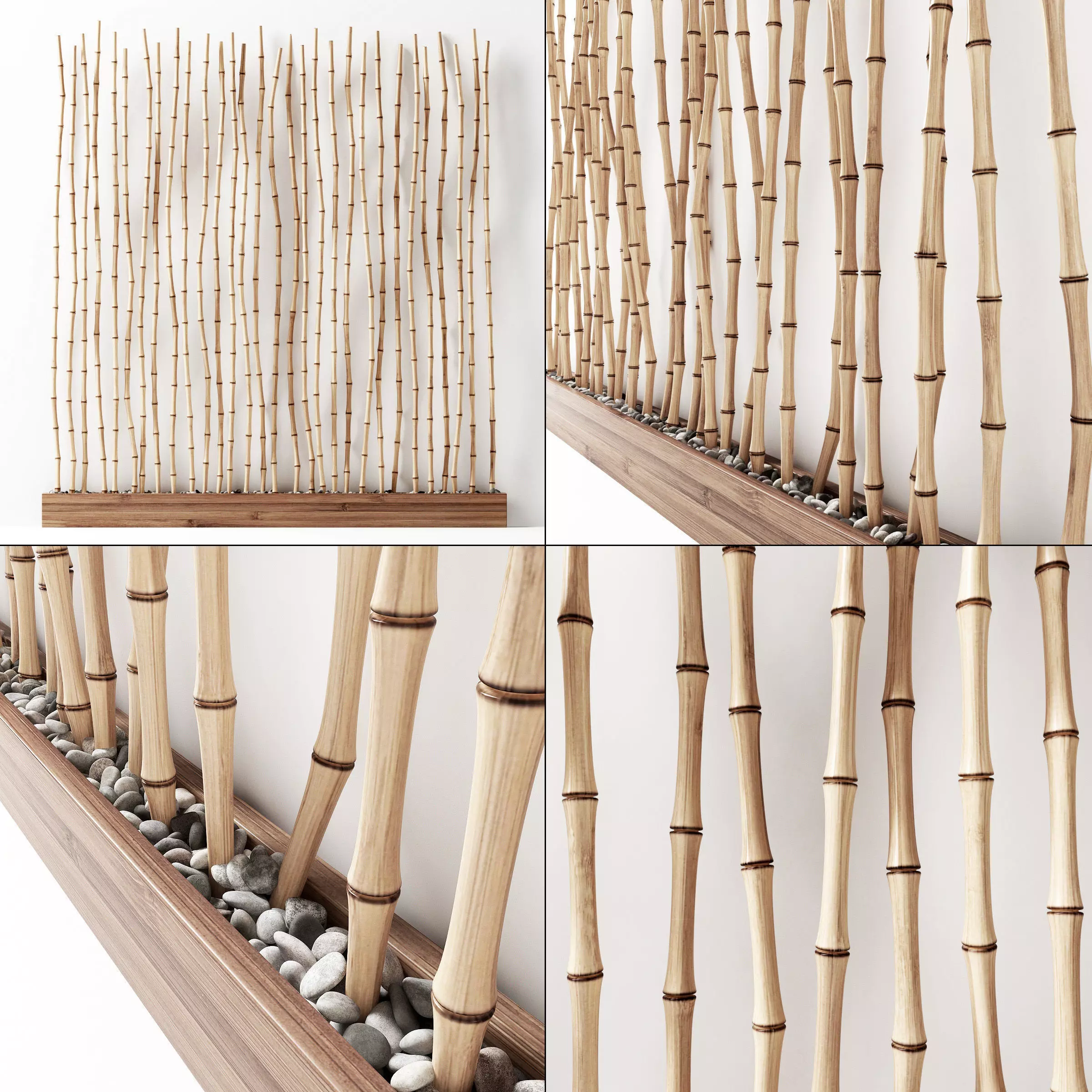 Bamboo thin branch decor n1 3D model_0