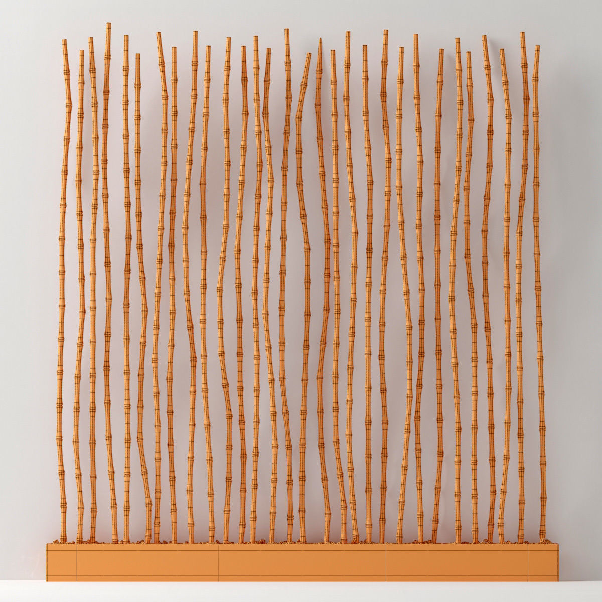 Bamboo thin branch decor n1 3D model_7