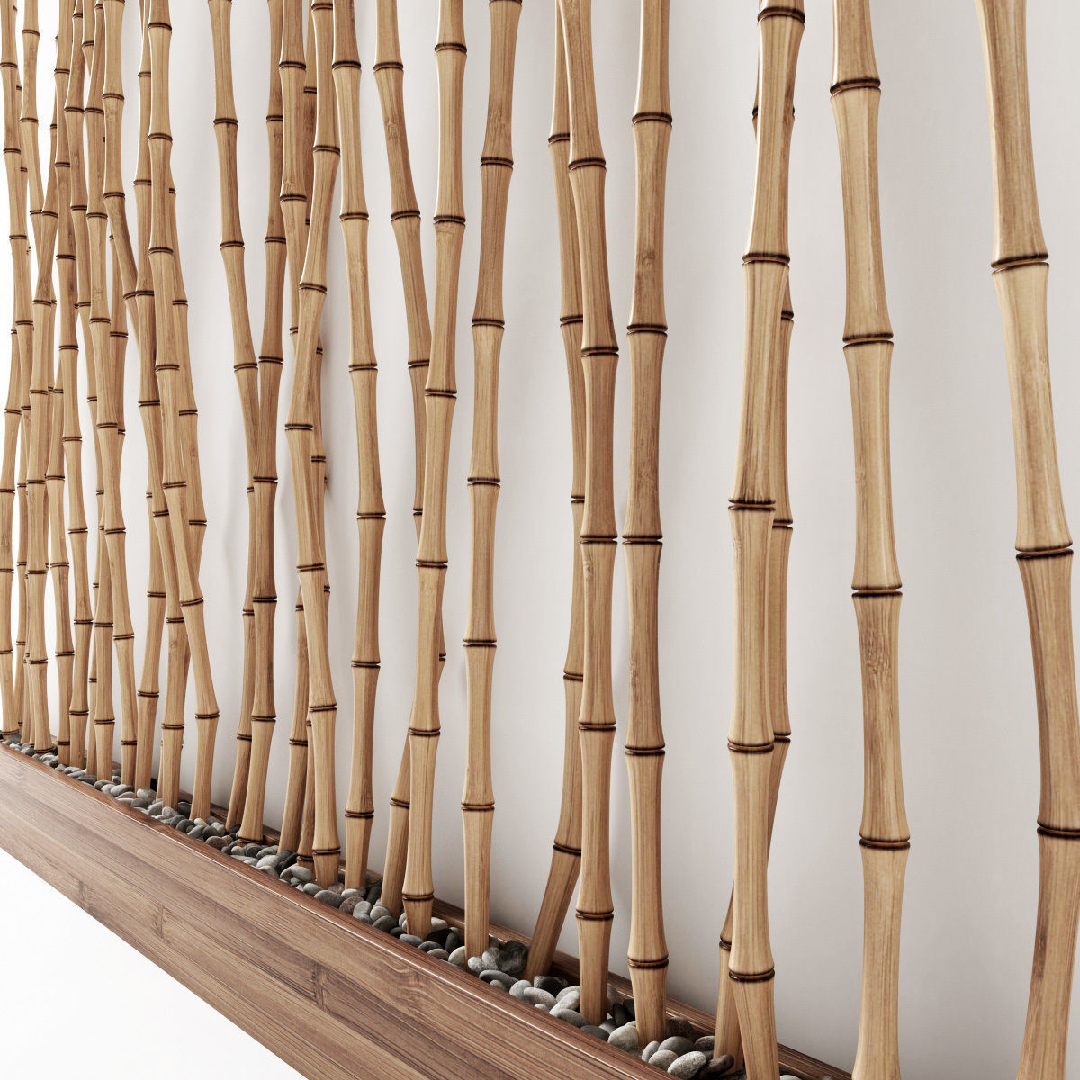 Bamboo thin branch decor n1 3D model_2