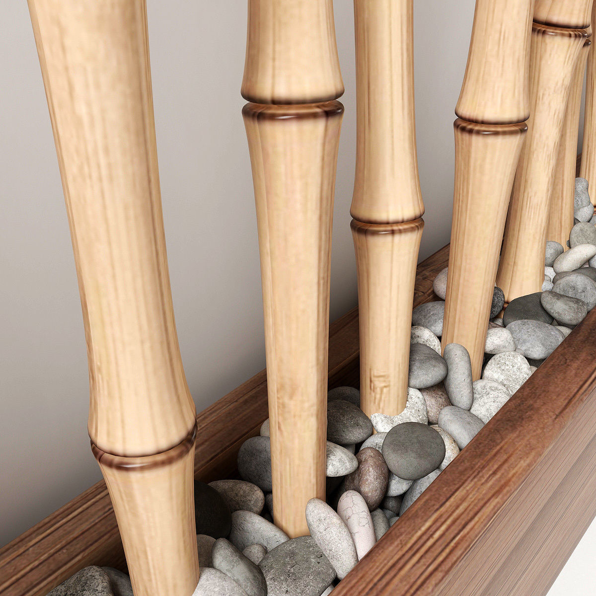 Bamboo thin branch decor n1 3D model_6