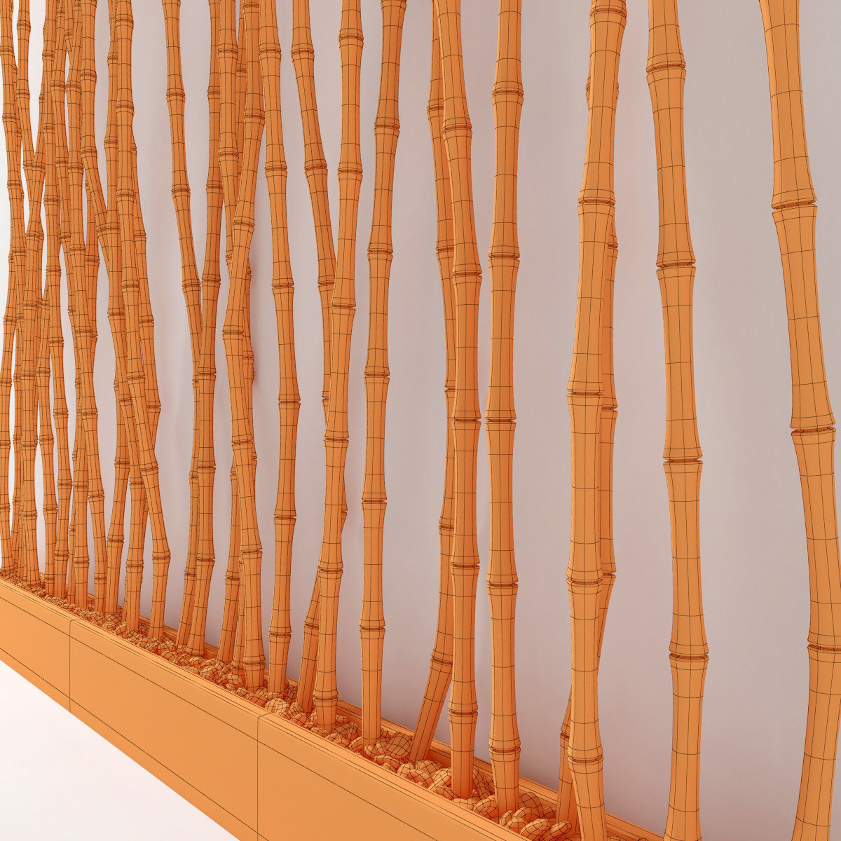 Bamboo thin branch decor n1 3D model_11