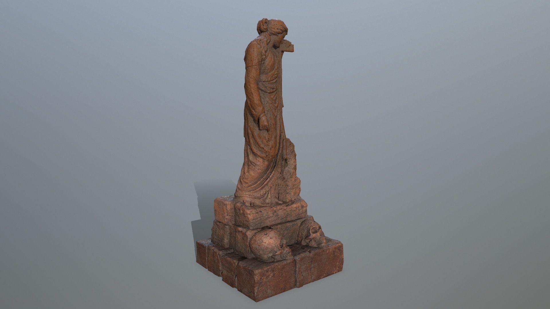 statue 5 aphrodite Low-poly 3D model_1