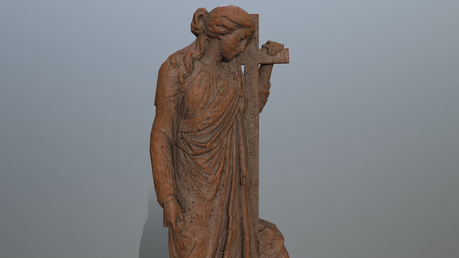 statue 5 aphrodite Low-poly 3D model_14