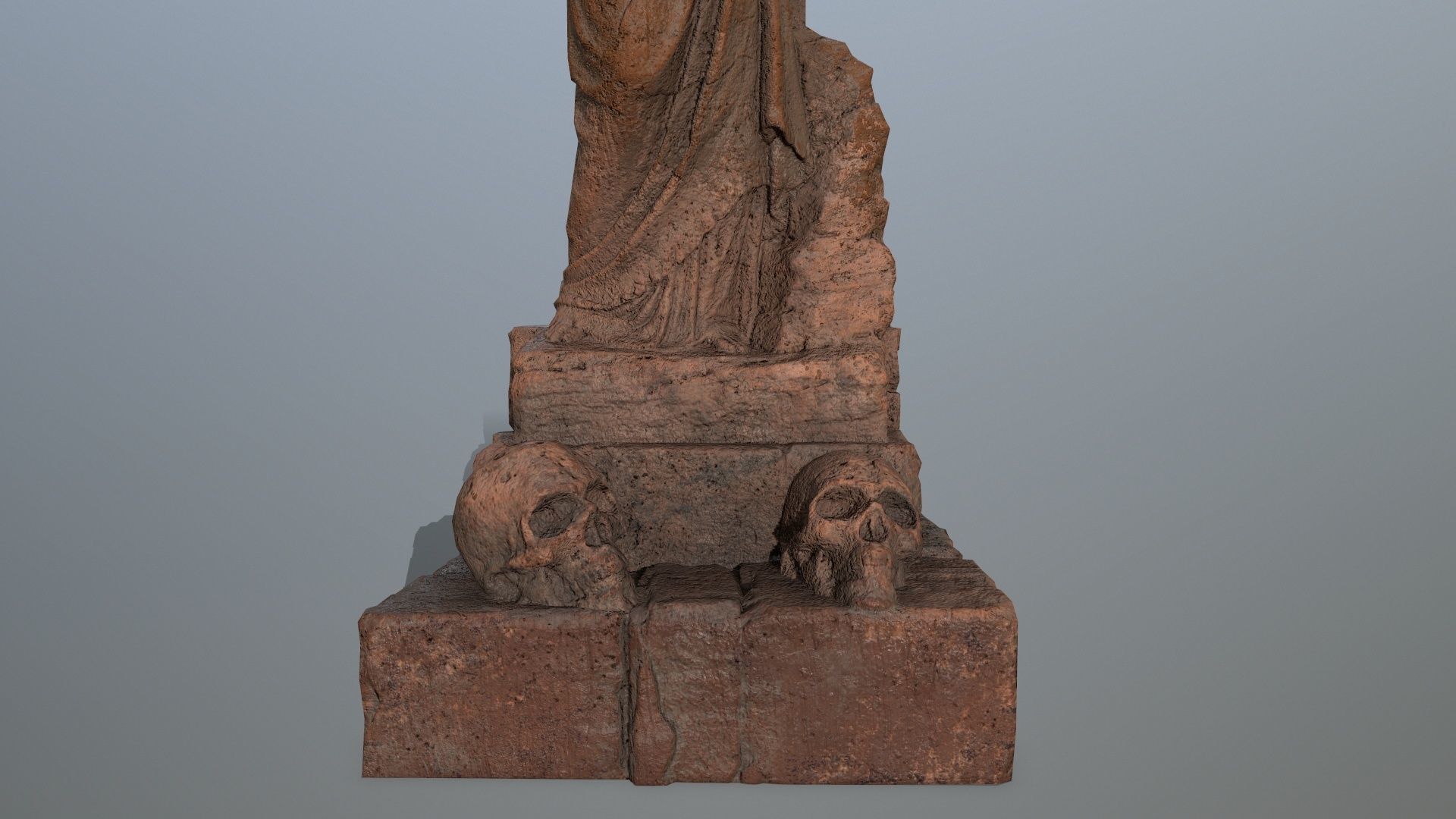 statue 5 aphrodite Low-poly 3D model_8