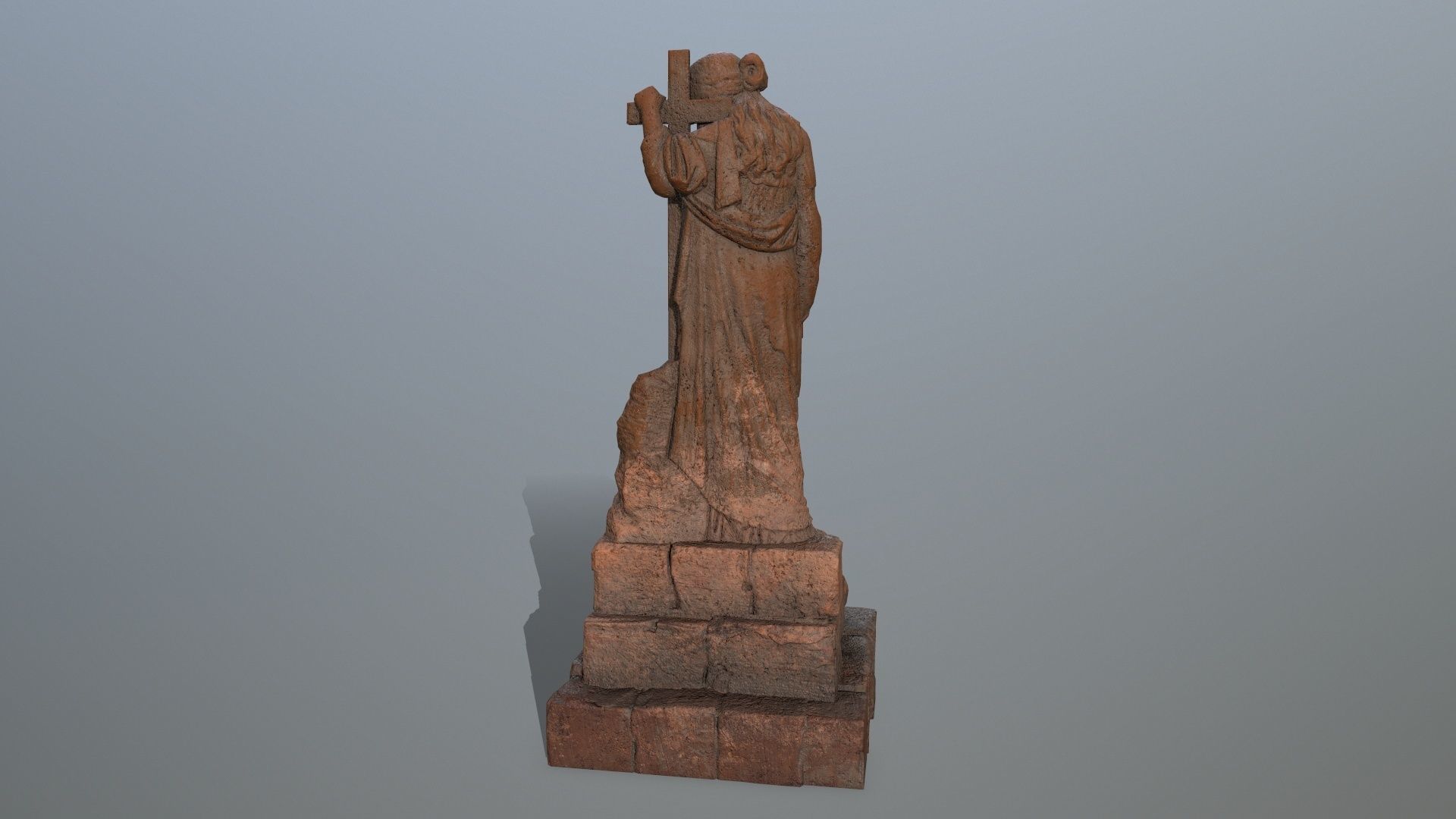 statue 5 aphrodite Low-poly 3D model_4