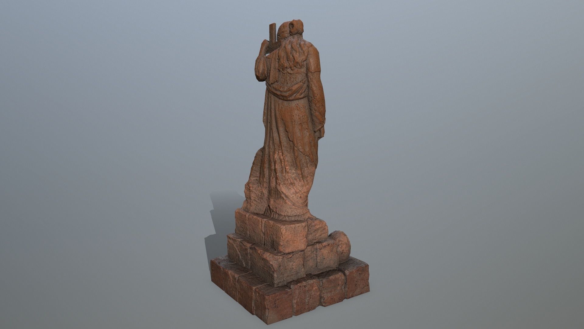 statue 5 aphrodite Low-poly 3D model_3