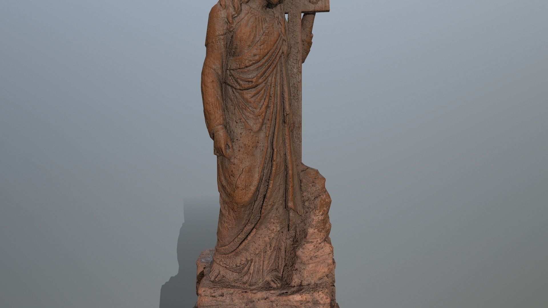 statue 5 aphrodite Low-poly 3D model_13