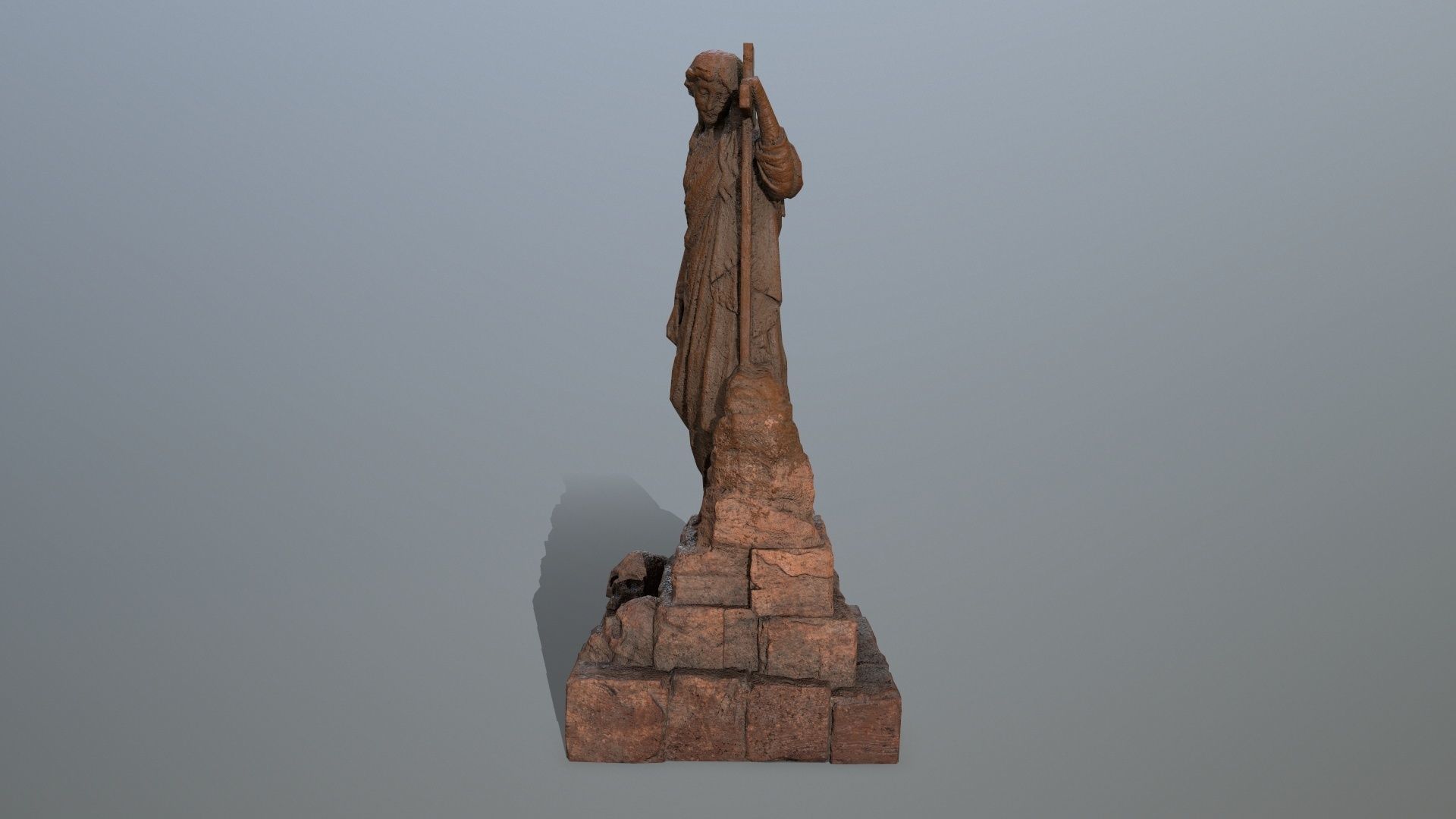 statue 5 aphrodite Low-poly 3D model_6