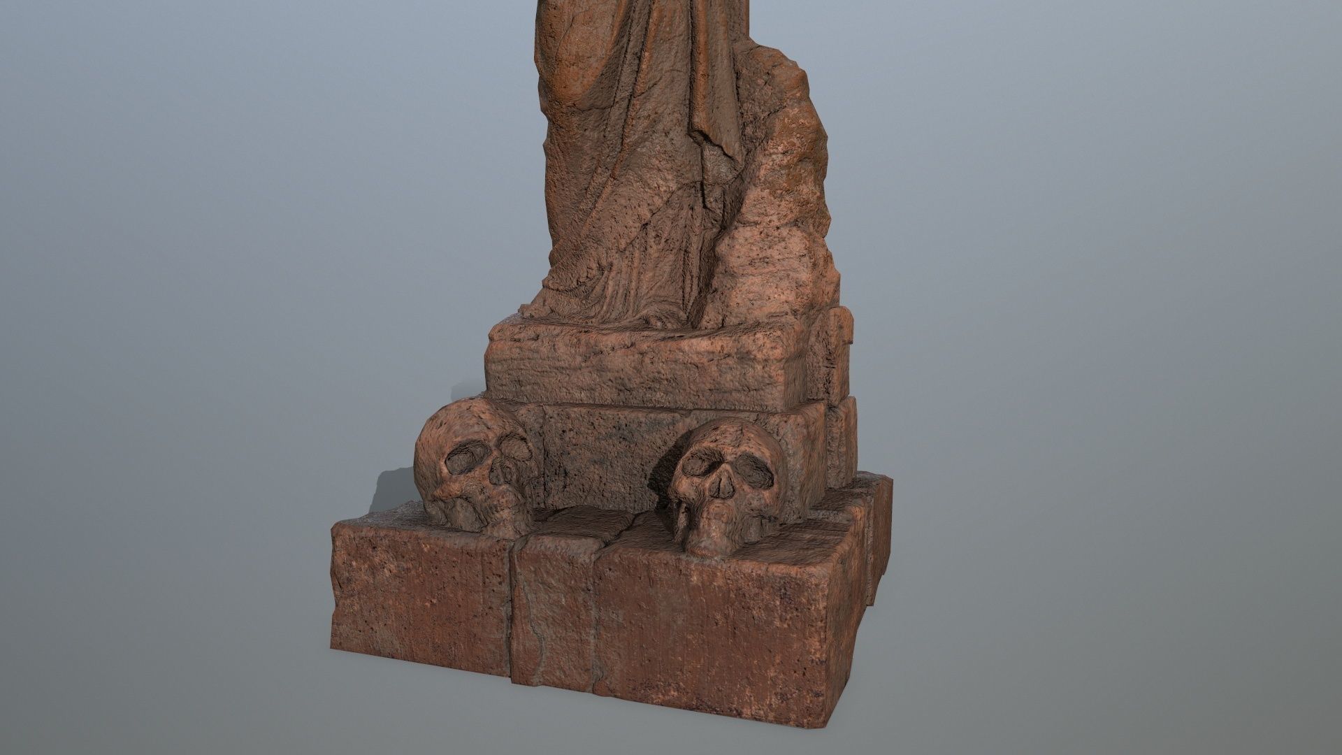 statue 5 aphrodite Low-poly 3D model_12