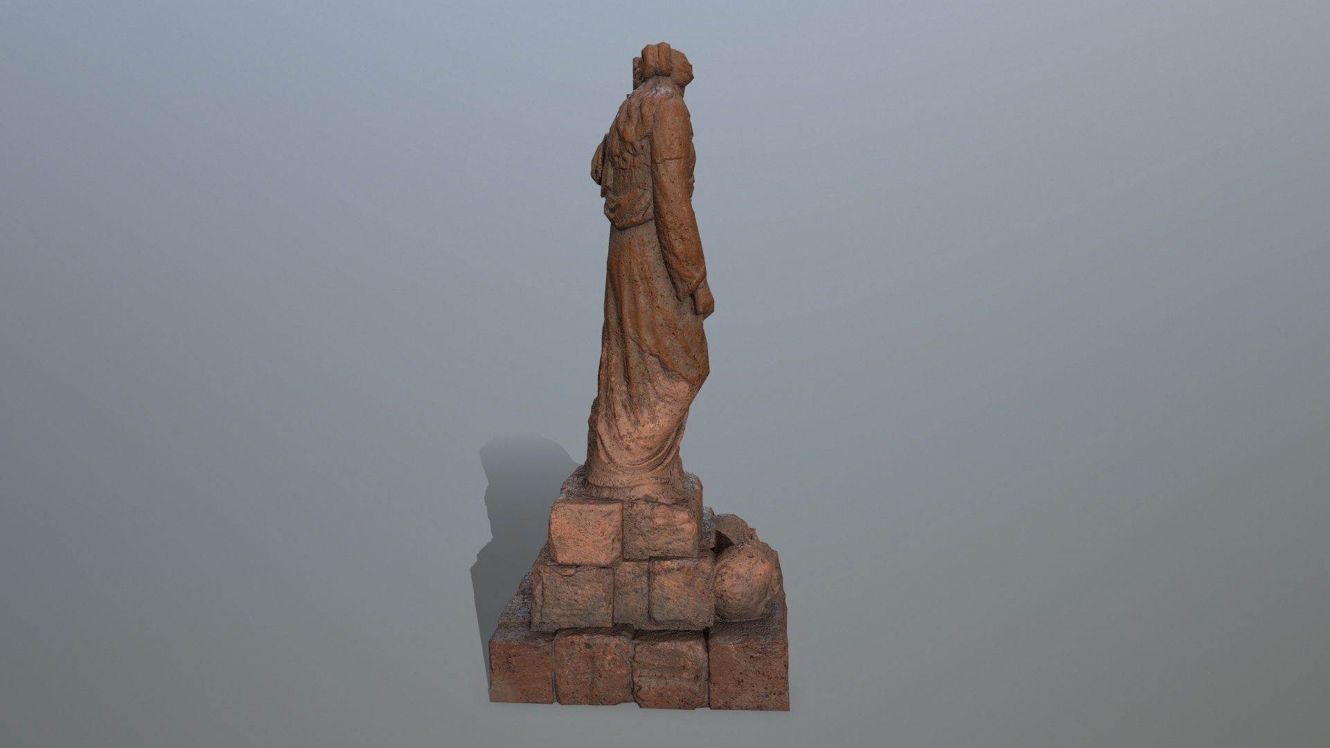 statue 5 aphrodite Low-poly 3D model_2