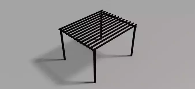 Pergola Shading Device 3D model