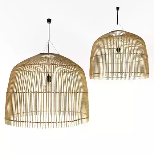 bamboo lamp 34 3D model