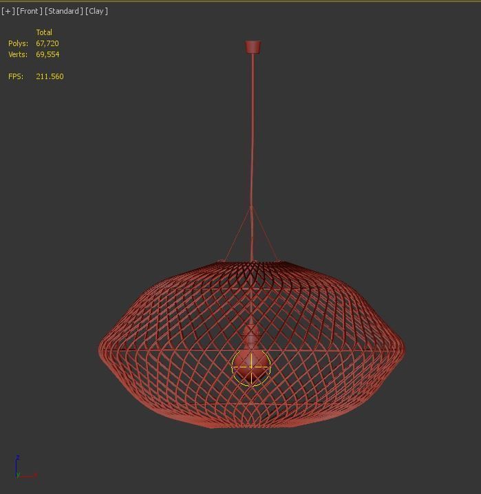 Bamboo Lamp 35 3D model_2
