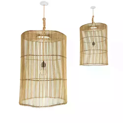 bamboo lamp 37 3D model