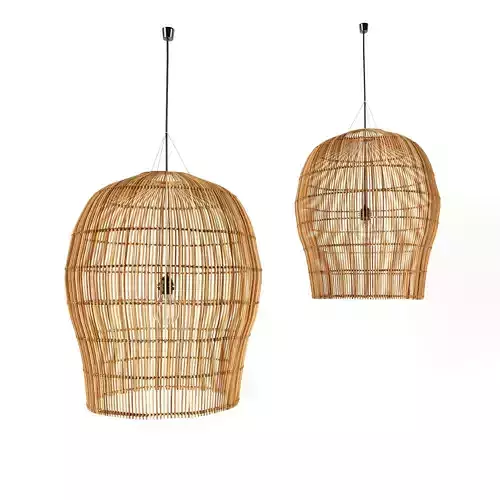 bamboo lamp 40 3D model