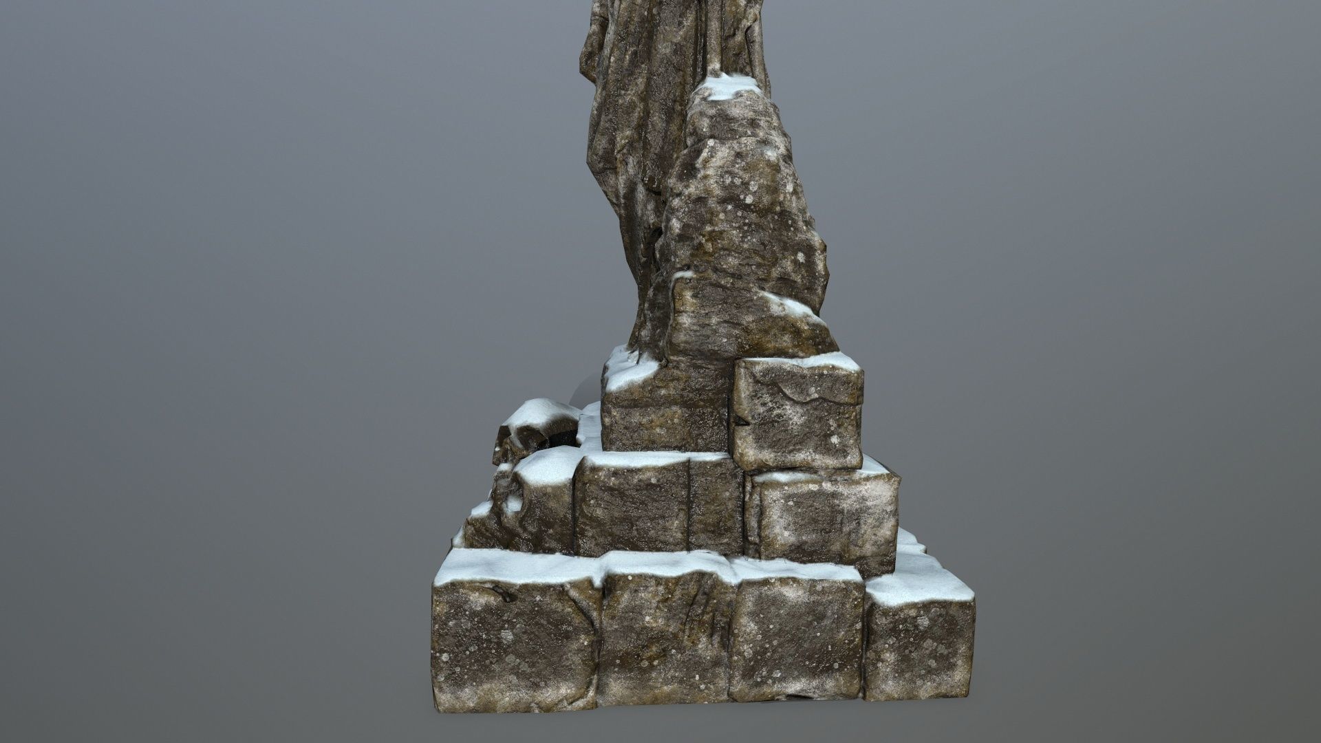 statue 5 Low-poly 3D model_10