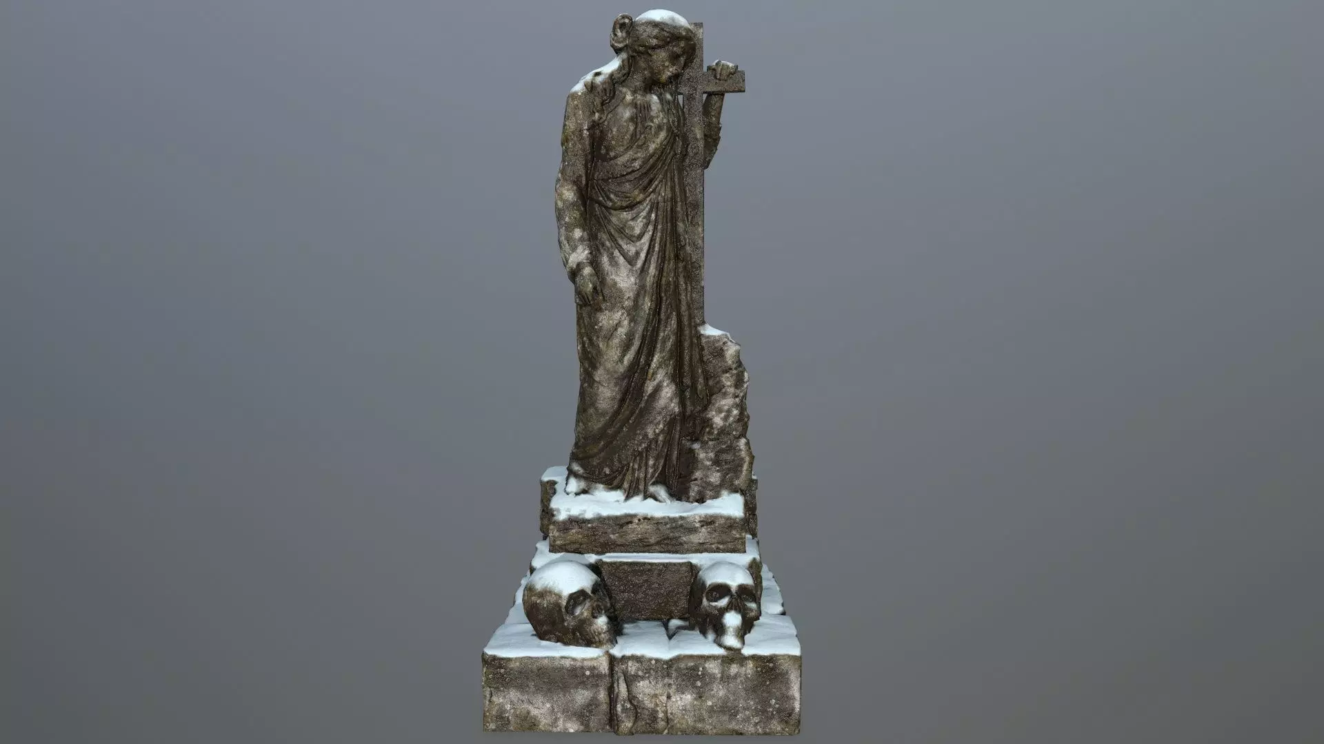 statue 5 Low-poly 3D model_0